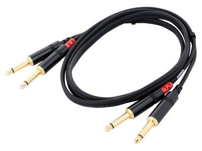 Cordial CFU 3 PP Rean kabel 2x jack mono naar 2x jack mono 3m
