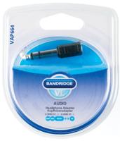 Bandridge 6.3mm Mannelijke Stereo - 3.5mm Vrouwelijke Stereo Hoofdtelefoon Adapter - thumbnail