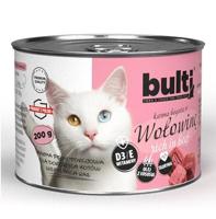 BULTI Rich in beef - nat kattenvoer - 200g - thumbnail