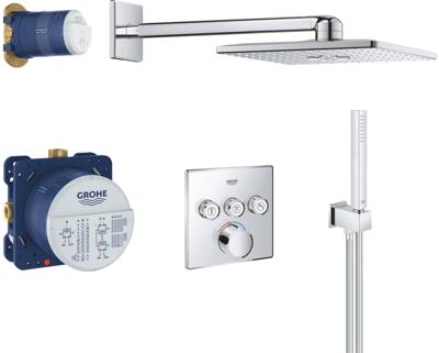 GROHE Smartcontrol Inbouw Mengkraan 2 Stralen Vierkant Chroom