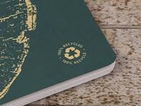 Clairefontaine FOREVER spiraalschrift, gerecycleerd, A5, 90g, 120 bladzijden, geruit 5 mm, groen - thumbnail