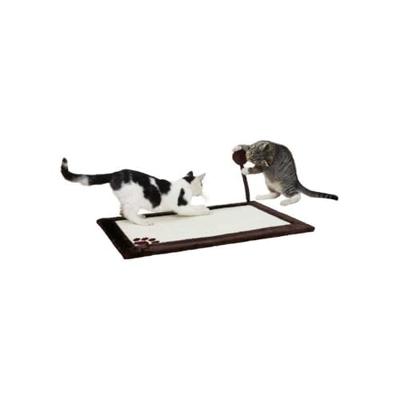 Krabmat met speeltje - TRIXIE - Sisalmat / Pluche - 70 x 45 cm - Naturel / Bruin