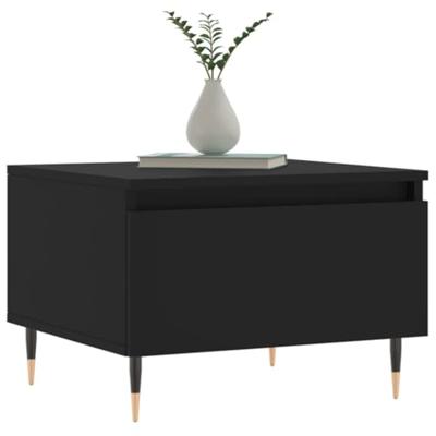 Salontafels 2 st 50x46x35 cm bewerkt hout zwart