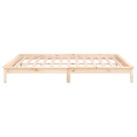 Bedframe LED massief hout 135x190 cm - thumbnail