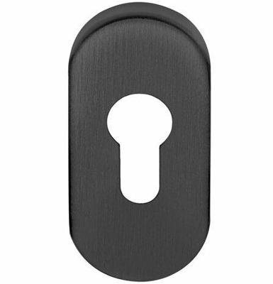 Formani Basics LBY32 cilinderplaatje ovaal - PVD gunmetal