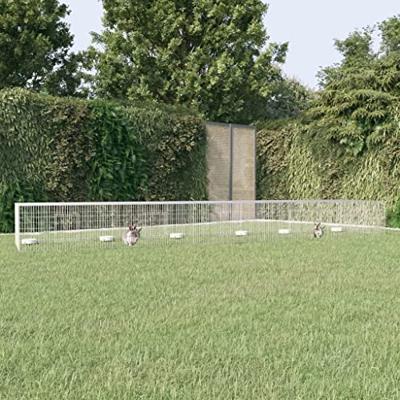 VidaXL Konijnenkooi met 5 panelen 541x109x54 cm gegalvaniseerd ijzer VidaXL Konijnenkooi met 5 panelen 541x109x54 cm gegalvaniseerd ijzer