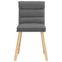 Eetkamerstoelen 4 st stof donkergrijs - thumbnail