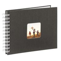 Hama spiraalalbum fine art 24x17 cm 50 witte pagina&apos;s zwart - thumbnail