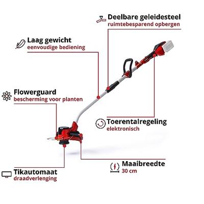 Einhell GE-CT 36/30 Li E Solo - Accu Grastrimmer | 18V | Zonder accu en lader - 3411300 - 3411300