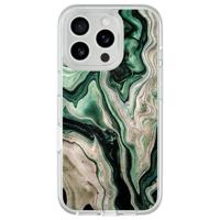 iPhone 16 Pro Max hybride hoesje - Green waves - thumbnail