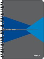 Leitz Office notitieboek, ft A5, kaft in PP, gelijnd, blauw - thumbnail