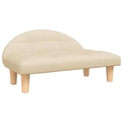 VidaXL Hondenmand 70x52x30 cm stof crèmekleurig VidaXL Hondenmand 70x52x30 cm stof crèmekleurig