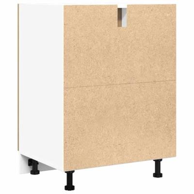 Onderkast Lyon 60x46x81,5 cm bewerkt hout artisanaal eikenkleur