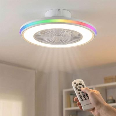 Plafondventilator met RGB LED-verlichting, verborgen bladen en afstandsbediening Nexory InnovaGoods