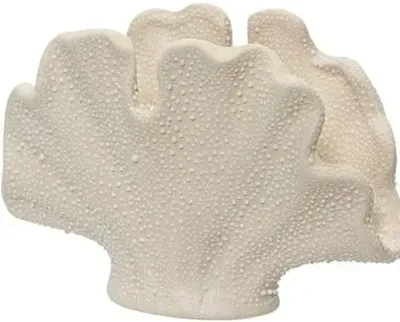 Decoris vaas keramiek koraal 7.5x14.6x9.8cm crème