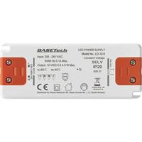 Basetech LD-12-6 LED-transformator Constante spanning 6 W 0.5 A Geschikt voor meubels, Overspanning, Montage op ontvlambare oppervlakken 1 stuk(s) - thumbnail