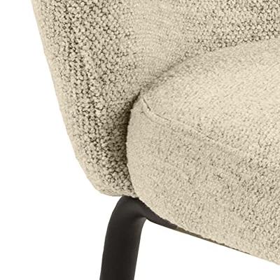 Sohome Eetkamerstoel 'Sophia' Bouclé, kleur Crème Sohome Eetkamerstoel 'Sophia' Bouclé, kleur Crème
