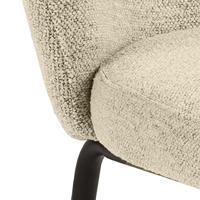 Sohome Eetkamerstoel 'Sophia' Bouclé, kleur Crème - thumbnail