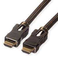 ROLINE HDMI Ultra HD Kabel met Ethernet, M/M, zwart, 1,5 m - thumbnail