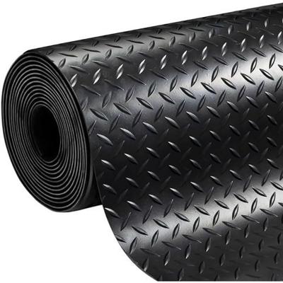 Tapijt Exma Zwart Natuurlijk rubber 1 x 10 m Diamant