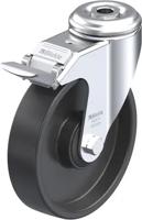 Blickle LKRA-POA 125K-FI Zwenkwiel met rem Wieldiameter: 125 mm Draagvermogen (max.): 120 kg 1 stuk(s) - thumbnail