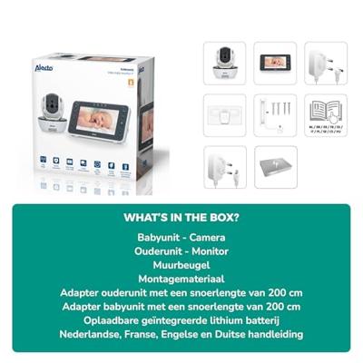 Alecto DVM200XL Babyfoon Wit/Grijs