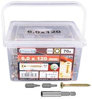 Connex Tx-Schroef 6.0X120 + Bit Box 70St - B30179 - thumbnail