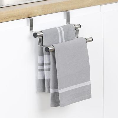 HI theedoekhouder uitschuifbaar zilverkleurig