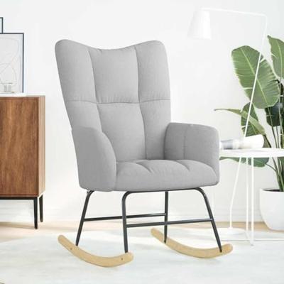 Schommelstoel stof wolk grijs Schommelstoel stof wolk grijs