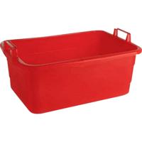 Lockweiler Bak vierkant 50 cm/26 L rood staande handgrepen - thumbnail
