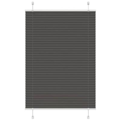 Pliss rolgordijn 90x150 cm stofbreedte 89,4 cm polyester zwart Pliss rolgordijn 90x150 cm stofbreedte 89,4 cm polyester zwart