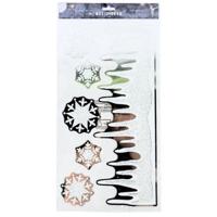 Raamsticker sneeuwvlok 44,5 cm | 48 stuks - thumbnail