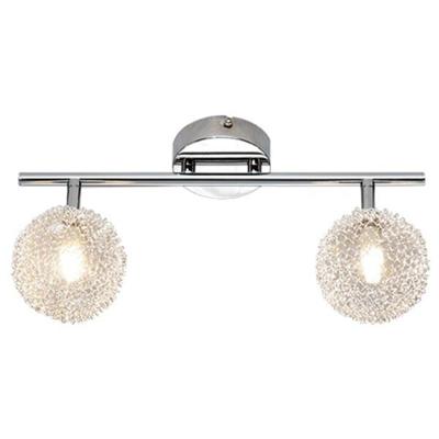 LED Plafondspot 2-Lichts G9 Fitting Rechthoek Chroom Aluminium