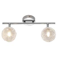 LED Plafondspot 2-Lichts G9 Fitting Rechthoek Chroom Aluminium - thumbnail