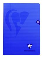Clairefontaine schrift mimesys voor ft A4, 80 bladzijden, kaft in PP, gelijnd, geassorteerde kleuren - thumbnail