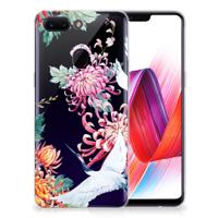 OPPO R15 Pro TPU Hoesje Bird Flowers - thumbnail