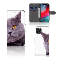 Apple iPhone 11 Pro | Telefoonhoesje | Met pasjeshouder | Kat - thumbnail