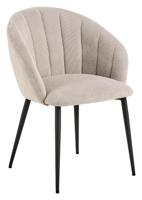 Bendt Eetkamerstoel 'Karoline' Geweven stof, kleur Beige - thumbnail