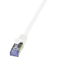 LogiLink CQ3141S RJ45 Netwerkkabel, patchkabel CAT 6A S/FTP 50.00 m Wit Vlambestendig, Snagless 1 stuk(s) - thumbnail