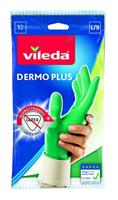 Vileda Dermo Plus “L” Handschoenen Groen Katoen, Nitril - thumbnail