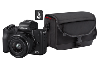 Canon EOS M50 + EF-M 15-45mm f/3.5-6.3 IS STM Kit SLR camerakit 24,1 MP CMOS 6000 x 4000 Pixels Zwart - thumbnail