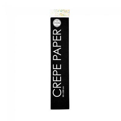 Globos Crepepapier 50x250 zwart pak a 12 rol