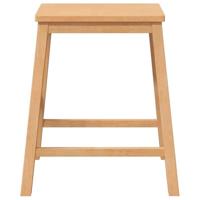 Barstoelen 2 st massief hout rubber - thumbnail