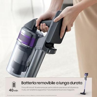 Samsung VS15A6031R4 Steelstofzuiger Batterij/Accu Droog Zakloos 0,8 l Zwart