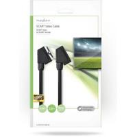 SCART-Kabel | SCART Male | SCART Female | Vernikkeld | 480p | 2.00 m | Rond | PVC | Zwart | Envelop - thumbnail