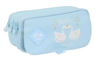 Pennenetui met 3 vakken Glow Lab Cisnes Licht Blauw 21,5 x 10 x 8 cm - thumbnail