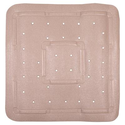 Differnz Tutus inlegmat douche antislip laag 100% PVC 55 x 55 cm taupe Differnz Tutus inlegmat douche antislip laag 100% PVC 55 x 55 cm taupe