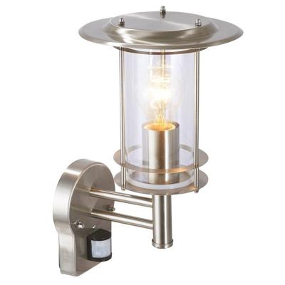Brilliant RVS buitenlamp met sensorYork - 44797/82