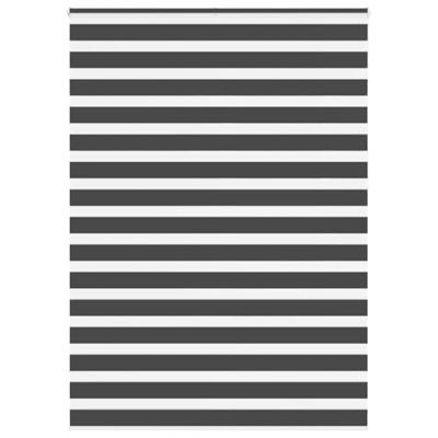 VidaXL Zebra rolgordijn 160x230 cm stofbreedte 155,9 cm zwart VidaXL Zebra rolgordijn 160x230 cm stofbreedte 155,9 cm zwart