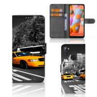 Samsung Galaxy M11 | A11 | Flip Cover | New York Taxi | Portemonnee hoesje - thumbnail